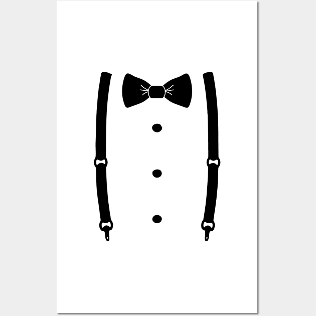 Bow Tie & Slacks (Black tie) Wall Art by Abili-Tees